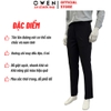 Quần tây Nam Owen QRT252468R2 màu đen dáng suông regular fit cạp tăng đơ chất liệu nano