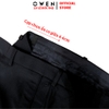 Quần tây Nam Owen QST252478 màu đen dáng ôm slim fit cạp tăng đơ chất liệu polyester spandex