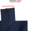 Quần tây Nam Owen QRT252553 màu xanh tím than dáng suông regular fit cạp tăng đơ chất liệu polyester