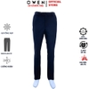 Quần Tây Nam Owen QRT263068 màu xanh tím than dáng suông regular fit cạp tăng đơ chất liệu polyester