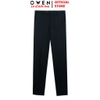 Quần tây Nam Owen QST252470R2 màu đen dáng ôm slim fit cạp tăng đơ chất liệu nano