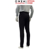 Quần tây Nam Owen QST252470R2 màu đen dáng ôm slim fit cạp tăng đơ chất liệu nano