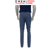 Quần Tây Nam Owen QV265907 Màu xanh dáng ôm slim fit cạp tăng đơ Vải Polyester