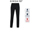 Quần Tây Nam Owen QS220510 Màu Navy Trơn Dáng Slim Fit Vải Polyester