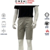 Quần Short Nam Owen SK261014 màu rêu dáng ôm slim fit chất liệu cotton spandex