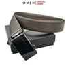Thắt Lưng Nam Owen BELT232630 Dây Da Màu Nâu Mặt Khóa Trượt Tự Động Chất Liệu Da Bò Thật
