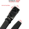 Thắt Lưng Nam Owen BELT251235 dây da này đen sần Mặt Khóa Trượt Tự Động Chất liệu da bò thật