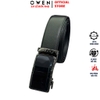 Thắt Lưng Nam Owen BELT256260 dây da này đen sần Mặt Khóa Trượt Tự Động Chất liệu da bò thật
