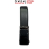 Thắt Lưng Nam Owen BELT256260 dây da này đen sần Mặt Khóa Trượt Tự Động Chất liệu da bò thật