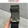 Thắt Lưng Nam Owen BELT256260 dây da này đen sần Mặt Khóa Trượt Tự Động Chất liệu da bò thật