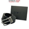 Thắt Lưng Nam Owen BELT261065 dây da màu đen Mặt Khóa Kim chất liệu da bò thật