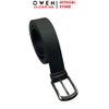 Thắt Lưng Nam Owen BELT261066 dây da màu đen Mặt Khóa Kim chất liệu da bò thật