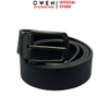 Thắt Lưng Nam Owen BELT261066 dây da màu đen Mặt Khóa Kim chất liệu da bò thật