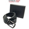Thắt Lưng Nam Owen BELT261066 dây da màu đen Mặt Khóa Kim chất liệu da bò thật