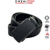 Thắt Lưng Nam Owen BELT261069 day da màu đen Mặt Khóa Trượt Tự Động chất liệu da bò thật