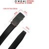 Thắt Lưng Nam Owen BELT261069 day da màu đen Mặt Khóa Trượt Tự Động chất liệu da bò thật