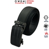 Thắt Lưng Nam Owen BELT261071 day da màu đen Mặt Khóa Trượt Tự Động chất liệu da bò thật