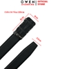 Thắt Lưng Nam Owen BELT261071 day da màu đen Mặt Khóa Trượt Tự Động chất liệu da bò thật