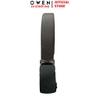 Thắt Lưng Nam Owen BELT261077 day da màu nâu Mặt Khóa Trượt Tự Động chất liệu da bò thật