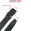 Thắt Lưng Nam Owen BELT261078 day da màu đen Mặt Khóa Trượt Tự Động chất liệu da bò thật