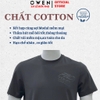 Áo thun nam Tay Ngắn Không Cổ Owen TSN260137 màu xám dáng suông relax fit cổ tròn chất liệu cotton