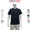 Áo thun nam Tay Ngắn Không Cổ Owen TSN260140 màu đen dáng relaxfit chất liệu cotton polyester spandex