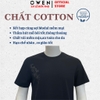 Áo thun nam Tay Ngắn Không Cổ Owen TSN260140 màu đen dáng relaxfit chất liệu cotton polyester spandex