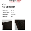 Ví Nam Owen Ví Da Bóp Nam VD251204 màu nâu da sần kiểu dáng ví ngang chất liệu da bò thật