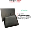 Ví Da Nam Owen VD268700_BL Đen Dáng Ngang Chất Liệu 100% Da Bò Thật