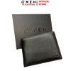 Ví Da Nam Owen VD268700_BL Đen Dáng Ngang Chất Liệu 100% Da Bò Thật