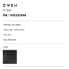 Ví Nam Owen Ví Da Bóp Nam VID221568 màu đen  kiểu ví ngang chất liệu da thật