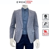 Áo Demi - Blazer Owen BL220692 kẻ caro ghi dáng regular fit Chất Liệu Polyester
