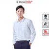 Áo Sơ Mi Trắng Nam Tay Dài Owen AR230321DT (AR240308DT-AR250304DT) màu trắng trơn dáng regular fit tà lượn có túi chất liệu café