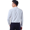 Áo Sơ Mi Trắng Nam Tay Dài Owen AR230321DT (AR240308DT-AR250304DT) màu trắng trơn dáng regular fit tà lượn có túi chất liệu café