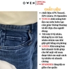 Quần Jean Nam Owen Quần Bò Nam QJS231895 màu xanh đậm trơn dáng slim fit chất liệu denim cotton spandex
