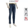 Quần Jean Nam Owen Quần Bò Nam QJS231895 màu xanh đậm trơn dáng slim fit chất liệu denim cotton spandex