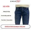 Quần Jean Nam Owen Quần Bò Nam QJS231895 màu xanh đậm trơn dáng slim fit chất liệu denim cotton spandex