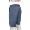 Quần Short Nam Owen ST231818 sóc âu màu xanh sáng dáng slim fit chất liệu polyester