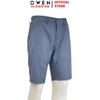 Quần Short Nam Owen ST231818 sóc âu màu xanh sáng dáng slim fit chất liệu polyester