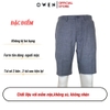 Quần Short Nam Owen ST231809 sóc âu màu xám nhạt dáng slim fit chất liệu polyester