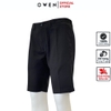 Quần Short Nam Owen ST231810 sóc âu màu đen dáng slim fit chất liệu polyester