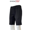 Quần Short Nam Owen ST231810 sóc âu màu đen dáng slim fit chất liệu polyester