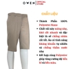 Quần Short Nam Owen SV242436 sóc âu mầu nâu dáng trendy chất liệu nano