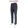 Quần Tây Nam Owen QRT242409 màu xám đậm dáng suông Regular fit cạp tăng đơ chất liệu TR spandex