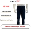 Quần Kaki Nam Owen QKSL241234 màu xanh navy dáng ôm slim fit cạp tăng đơ chất liệu CVC Spandex