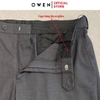 Quần Tây Nam Owen QRT242409 màu xám đậm dáng suông Regular fit cạp tăng đơ chất liệu TR spandex