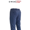 Quần Tây Nam Owen QST242408 màu xanh dáng ôm slim fit cạp tăng đơ chất liệu TR spandex