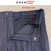 Quần Tây Nam Owen QST242408 màu xanh dáng ôm slim fit cạp tăng đơ chất liệu TR spandex