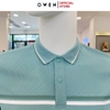 Áo Thun polo Nam Tay Ngắn Có Cổ Owen APV243613 màu xanh mint phối trắng dáng body fit tà bằng xẻ tà chất liệu Function thể thao
