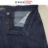 Quần Jean Nam Owen Quần Bò Nam QJR241260 màu xanh than đậm dáng suông regular fit chất liệu denim cotton spandex